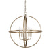 Capital Lighting - 317542AD - Four Light Pendant - Independent - Aged Brass