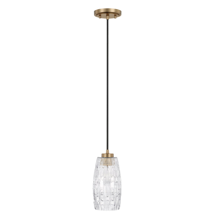 Capital Lighting - 328611AD-450 - One Light Pendant - Independent - Aged Brass