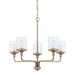 Capital Lighting - 428851AD-451 - Five Light Chandelier - Colton - Aged Brass