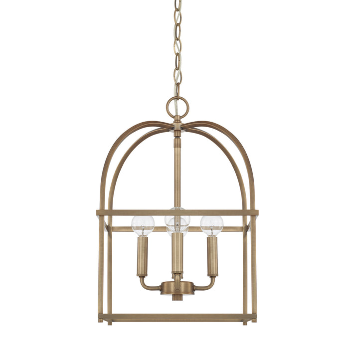 Capital Lighting - 527542AD - Four Light Foyer Pendant - Independent - Aged Brass