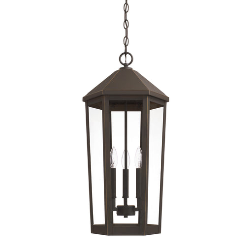 Capital Lighting - 926933OZ - Three Light Outdoor Hanging Lantern - Ellsworth - Oiled Bronze