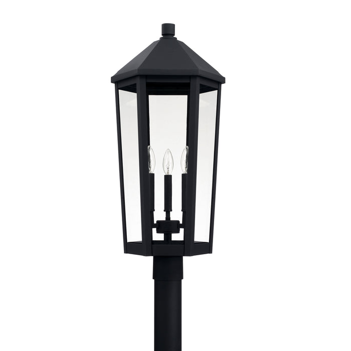 Capital Lighting - 926934BK - Three Light Outdoor Post Lantern - Ellsworth - Black