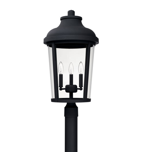 Capital Lighting - 927034BK - Three Light Outdoor Post Lantern - Dunbar - Black