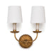 Regina Andrew - 15-1074 - Two Light Wall Sconce - Clove - Antique Gold Leaf
