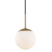 Mitzi - H193701S-AGB - One Light Pendant - Paige - Aged Brass