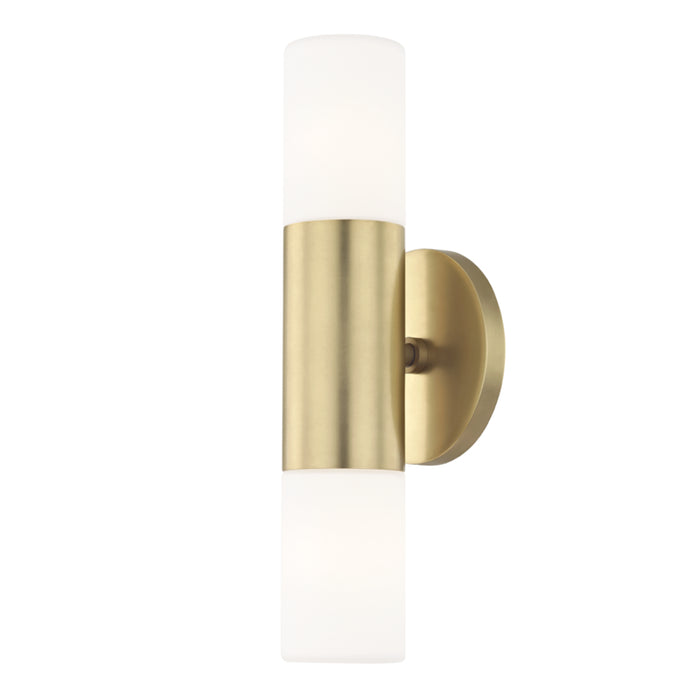 Mitzi - H196102-AGB - Two Light Wall Sconce - Lola - Aged Brass
