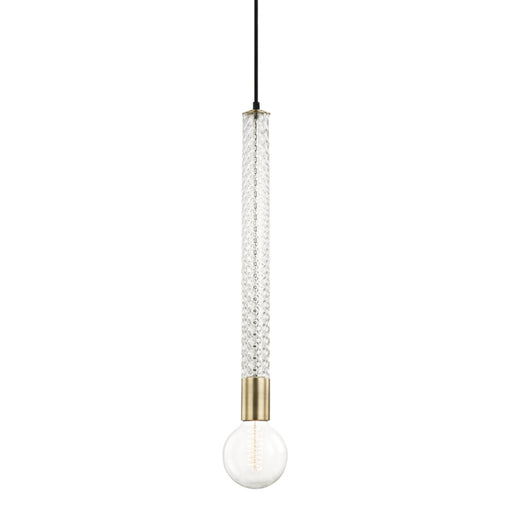 Mitzi - H256701-AGB - One Light Pendant - Pippin - Aged Brass