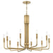 Mitzi - H261810-AGB - Ten Light Pendant - Brigitte - Aged Brass
