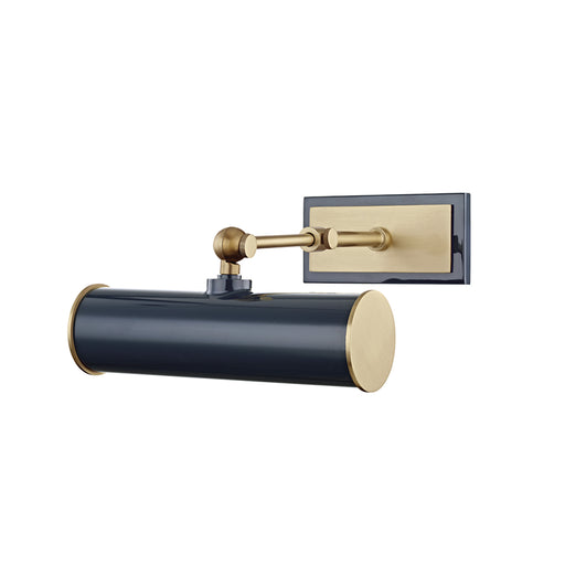 Mitzi - HL263201-AGB/NVY - One Light Picture Light With Plug - Holly - Aged Brass/Navy