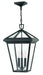 Hinkley - 2562MB - Three Light Hanging Lantern - Alford Place - Museum Black