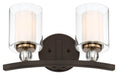 Minka-Lavery - 3072-416 - Two Light Bath - Studio 5 - Painted Bronze W/Natural Brush