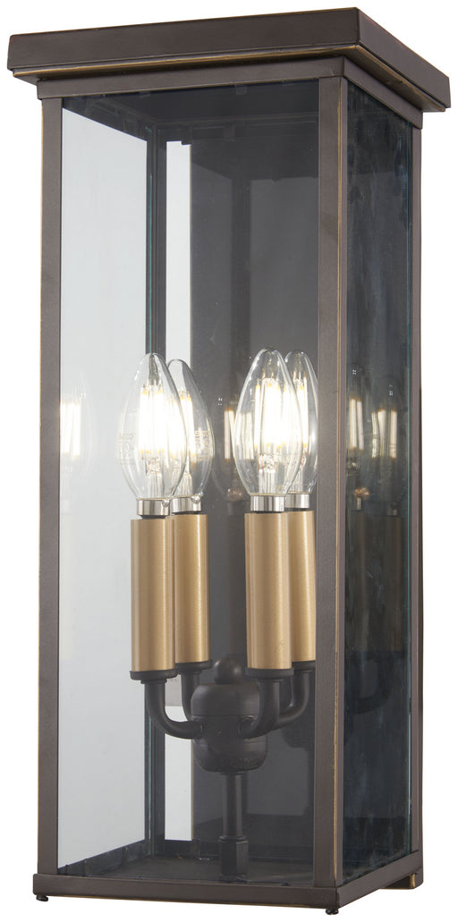 Minka-Lavery - 72582-143C - Four Light Pocket Lantern - Casway - Oil Rubbed Bronze W/ Gold High