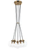 Matteo Lighting - C63005AGCL - Five Light Chandelier - The Bougie - Aged Gold Brass