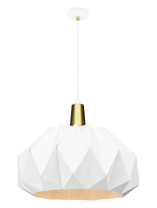 Matteo Lighting - C70911WH - One Light Pendant - The Origami - White