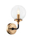 Matteo Lighting - W58201AGCL - One Light Wall Sconce - Particles - Aged Gold Brass