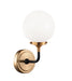 Matteo Lighting - W58201AGOP - One Light Wall Sconce - Particles - Aged Gold Brass