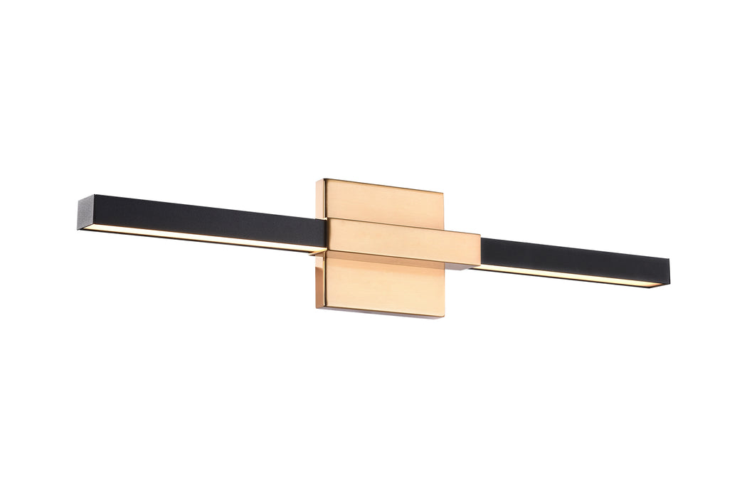 Matteo Lighting - W64721MBAG - LED Wall Sconce - Lineare - Matte Black & Aged Gold Brass