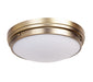 Matteo Lighting - X46302BG - Two Light Flush Mount - Fresh Colonial - Brushed Gold