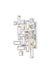 Elegant Lighting - V2100W12C/RC - Two Light Wall Sconce - Picasso - Chrome