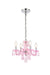 Elegant Lighting - V7804D15PK-RO/RC - Four Light Pendant - Rococo - Pink