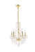 Elegant Lighting - V7855D21G/RC - Five Light Chandelier - Verona - Gold