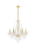 Elegant Lighting - V7856D24G/RC - Six Light Chandelier - Verona - Gold