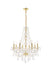 Elegant Lighting - V7858D28G/RC - Eight Light Chandelier - Verona - Gold