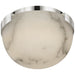 Visual Comfort - KW 4011PN-ALB - LED Flush Mount - Melange - Polished Nickel