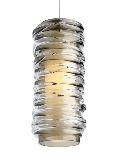Tech Lighting - 700FJLEIKS - One Light Pendant - Leigh - Satin Nickel