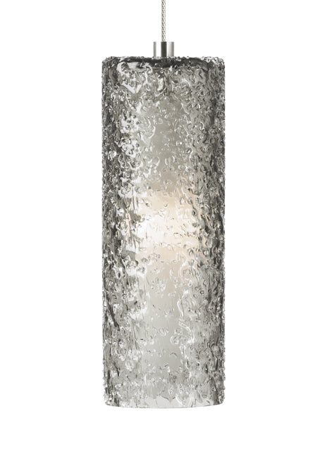 Tech Lighting - 700FJRCKKS - One Light Pendant - Mini Rock Candy Cylinder - Satin Nickel