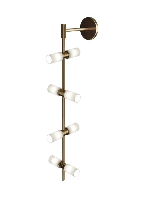 Tech Lighting - 700MDWS3CRR - LED Wall Sconce - ModernRail - Aged Brass