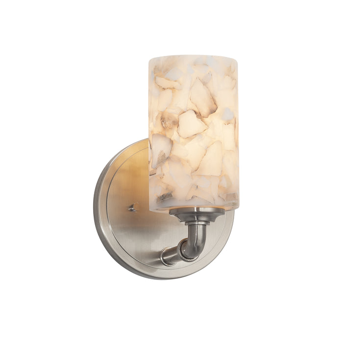 Justice Designs - ALR-8461-10-NCKL - Wall Sconce - Alabaster Rocks! - Brushed Nickel