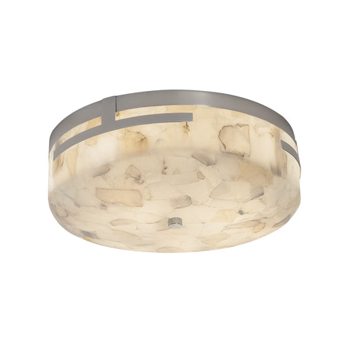 Justice Designs - ALR-8995-CROM - LED Flush-Mount - Alabaster Rocks! - Polished Chrome