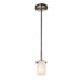 Justice Designs - FSN-8455-10-FRCR-NCKL - One Light Pendant - Fusion - Brushed Nickel