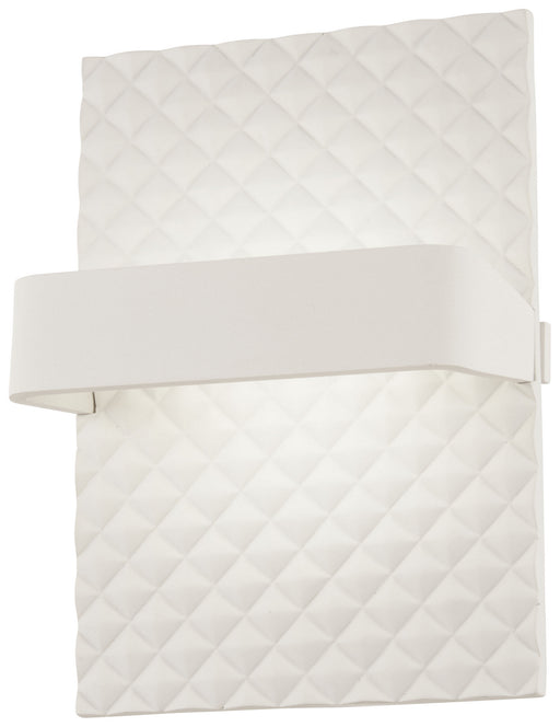 George Kovacs - P1774-044B-L - LED Wall Sconce - Quilted - Matte White