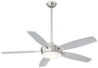 Minka Aire - F690L-BN/SL - 52``Ceiling Fan - Espace - Brushed Nickel W/ Silver