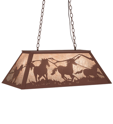 Six Light Oblong Pendant