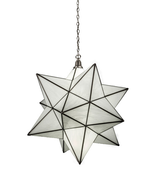 Meyda Tiffany - 162853 - LED Pendant - Moravian Star - Brushed Nickel