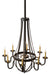 Meyda Tiffany - 167781 - Eight Light Chandelier - Barrel Stave - Oil Rubbed Bronze