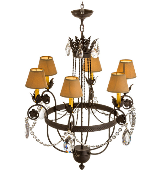 Meyda Tiffany - 167786 - Six Light Chandelier - Antonia - Crystal