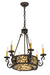 Meyda Tiffany - 170227 - Eight Light Chandelier - Delano - Polished Brass