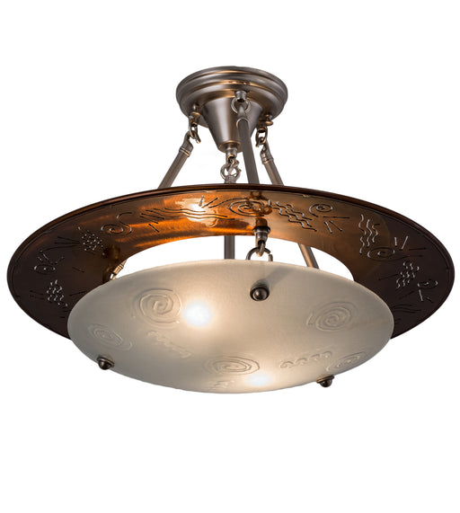 Meyda Tiffany - 170820 - Two Light Pendant - Metro - Nickel,Copper