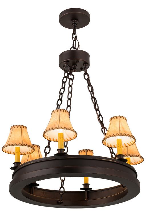 Meyda Tiffany - 172656 - Six Light Chandelier - Sullivan Ranch - Mahogany Bronze