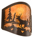 Meyda Tiffany - 188367 - Two Light Wall Sconce - Deer At Lake - Timeless Bronze