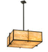 Meyda Tiffany - 195094 - Four Light Inverted Pendant - Martis - Craftsman Brown