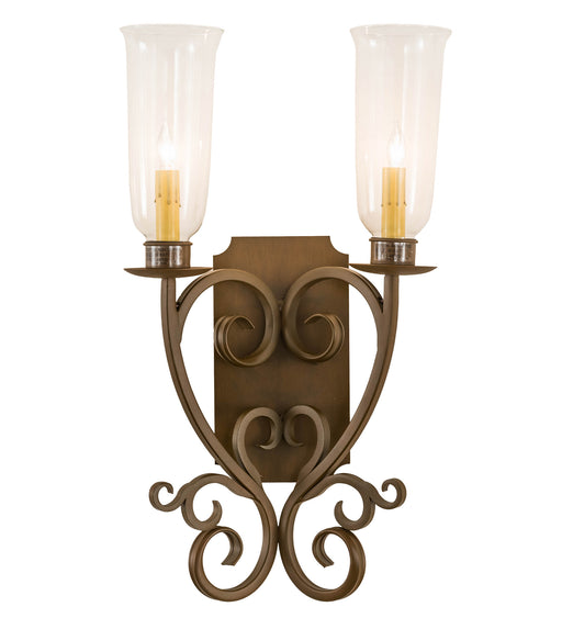 Meyda Tiffany - 200021 - Two Light Wall Sconce - Thierry - Oil Rubbed Bronze