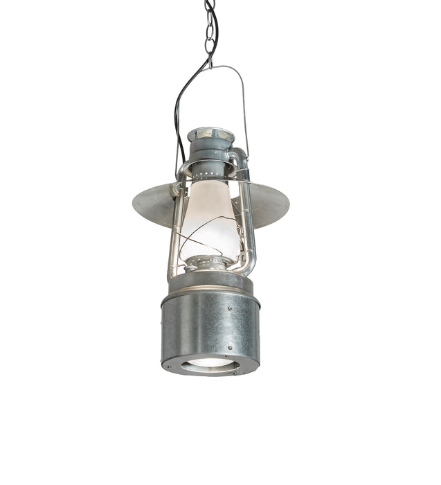Meyda Tiffany - 203126 - Two Light Pendant - Miner`S Lantern - Galvinized