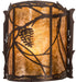 Meyda Tiffany - 200283 - One Light Wall Sconce - Whispering Pines - Mahogany Bronze