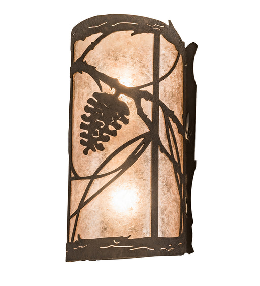 Meyda Tiffany - 200852 - Two Light Wall Sconce - Whispering Pines - Timeless Bronze