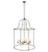 Meyda Tiffany - 201041 - Six Light Pendant - Baranya - Wrought Iron